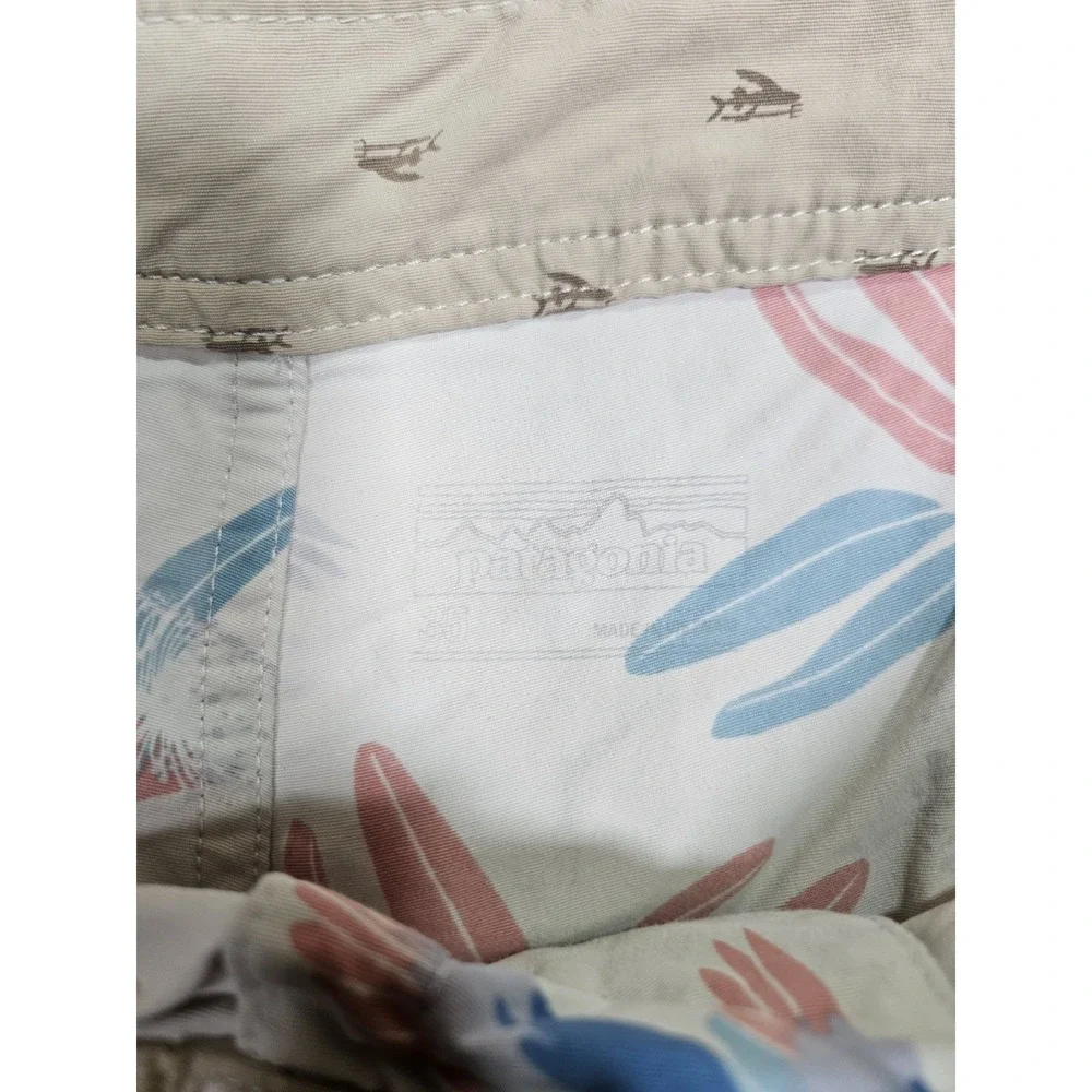 Patagonia Board Shorts Men's 35 Blue Parrot Baggies Mesh Lined Swim Trunks 58033